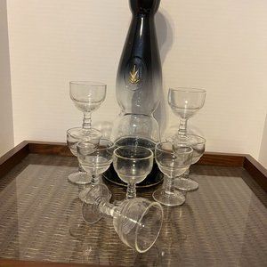 Vintage EAPG Anchor Hocking  Shot/Apertif or Cordial Glasses - Set Of 8